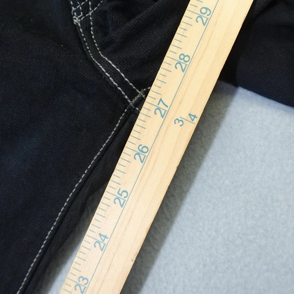 Levi's 501 Jeans Mens 38x32 Black Original Fit Straight Leg Denim